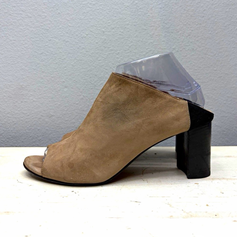Aquatalia Brown Suede Seneca Mules Size 8